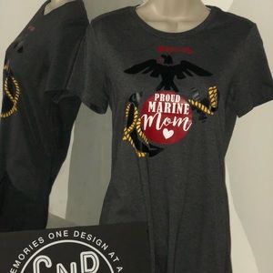 “Proud Marine Mom” tee